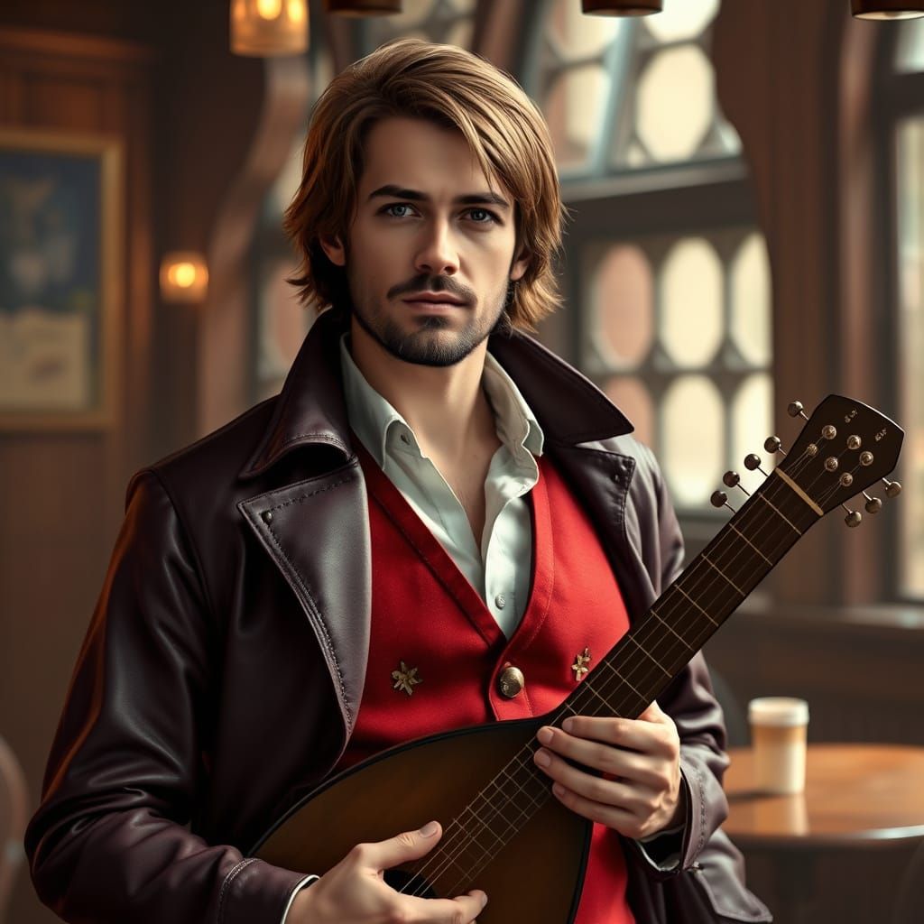 Gallant Bard Performs in the Tavern