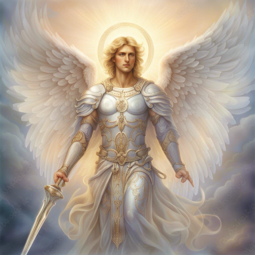 Archangel Michael in Ethereal Style