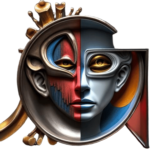 Abstract Expressionist Composition in Hyper-realism Style