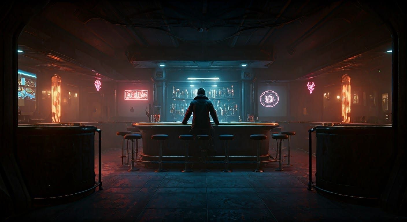 Cyberpunk Nightclub Scene in Unreal Engine 5