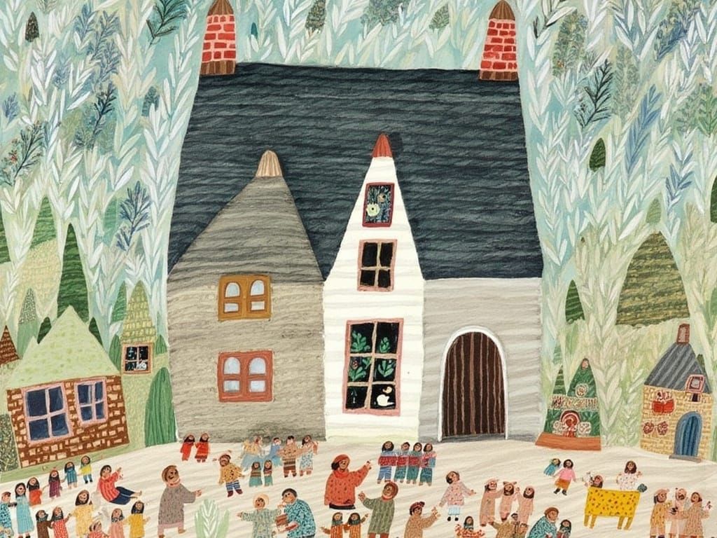 Enchanting Whimsical Fairy Tale Home in Intricate Detail