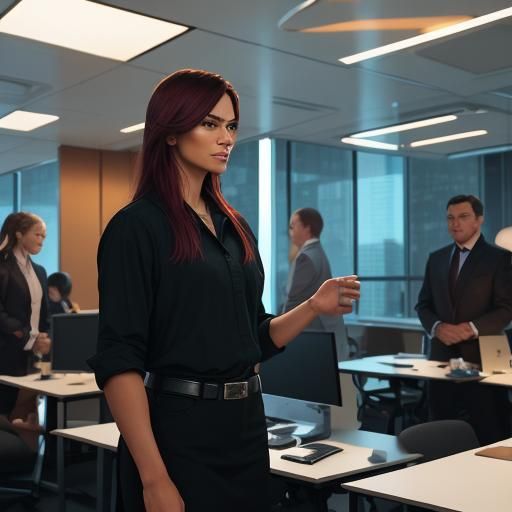 Inspiring Leader Concept Art in Digital Painting Style