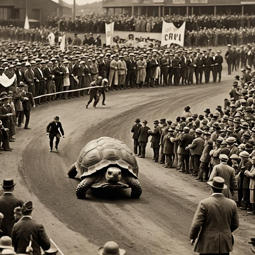 Turtle sport challenge entry - infamous 1910 Great Turtle Ru...