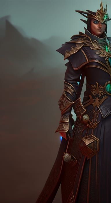 Diva D'Arhk in Dark Fantasy Concept Art