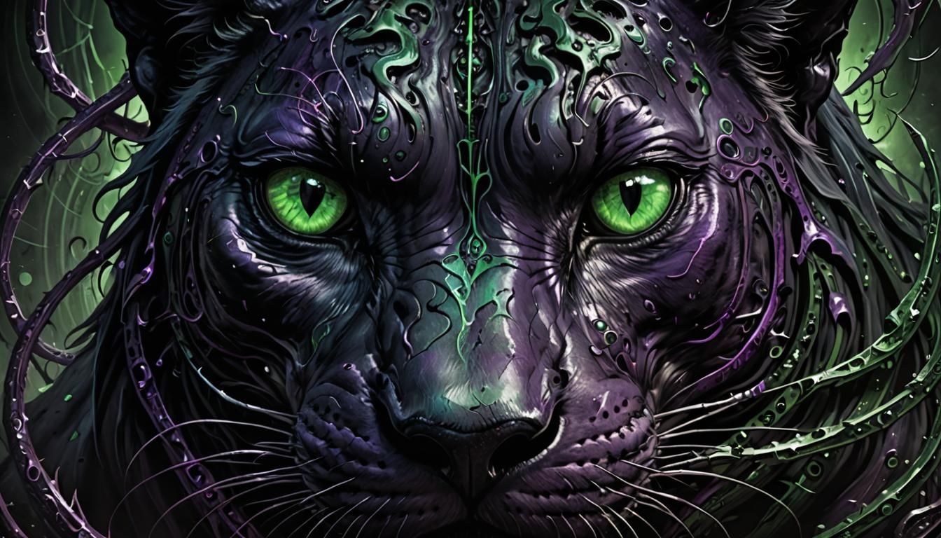 Corrupted Panther Radiating Necromantic Energy
