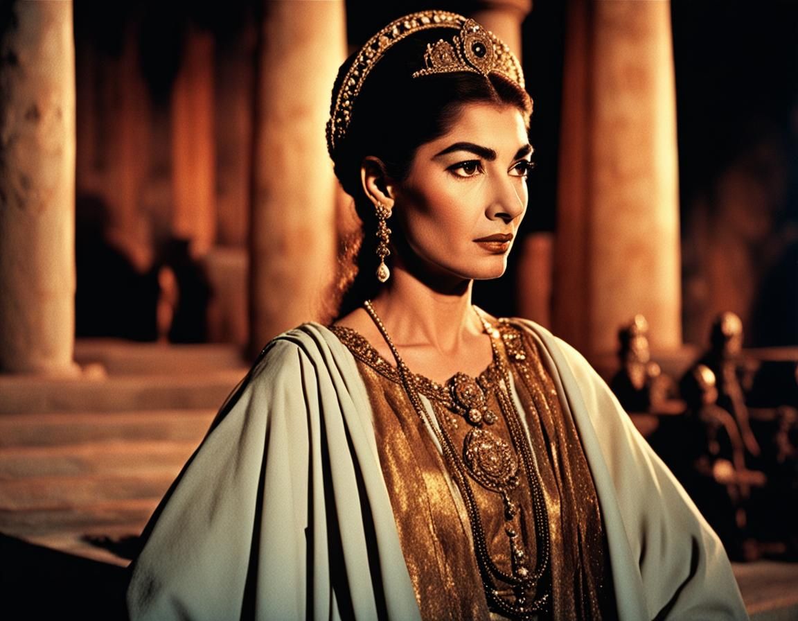Maria Callas as Medea in Ancient Greece