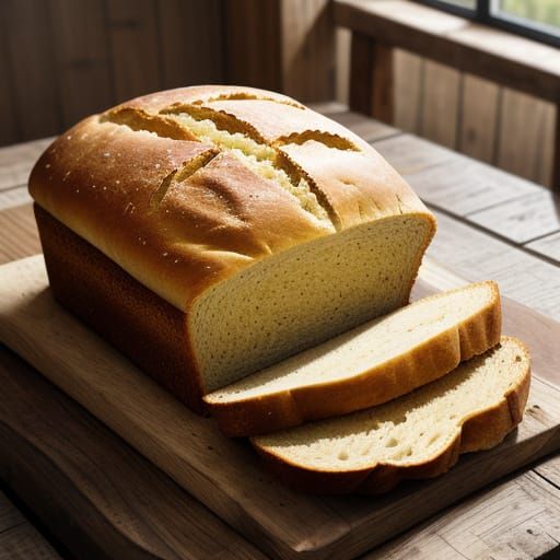 Warm Crusty Loaf in Soft Focus