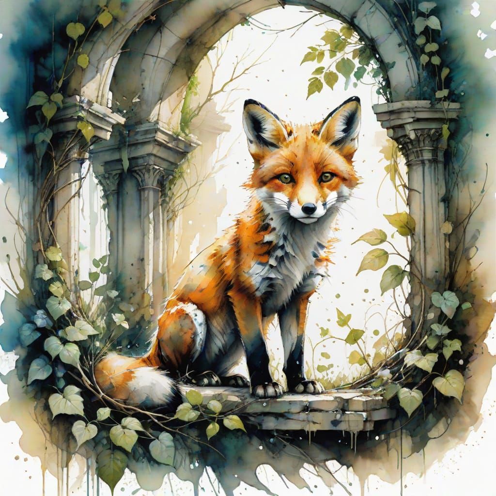 The curious little fox