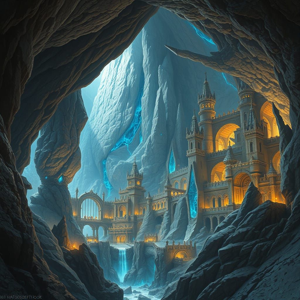 Cyberpunk Cavern City