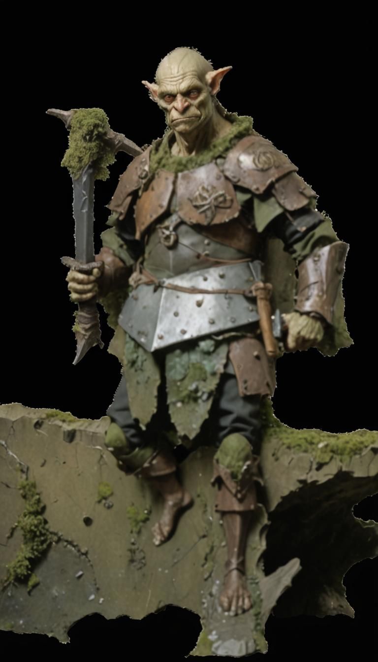 German Goblin Warrior in Dark Fantasy Illustration