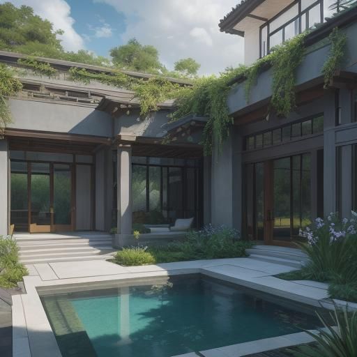 Modern Courtyard Residence: A Tranquil Architectural Masterp...