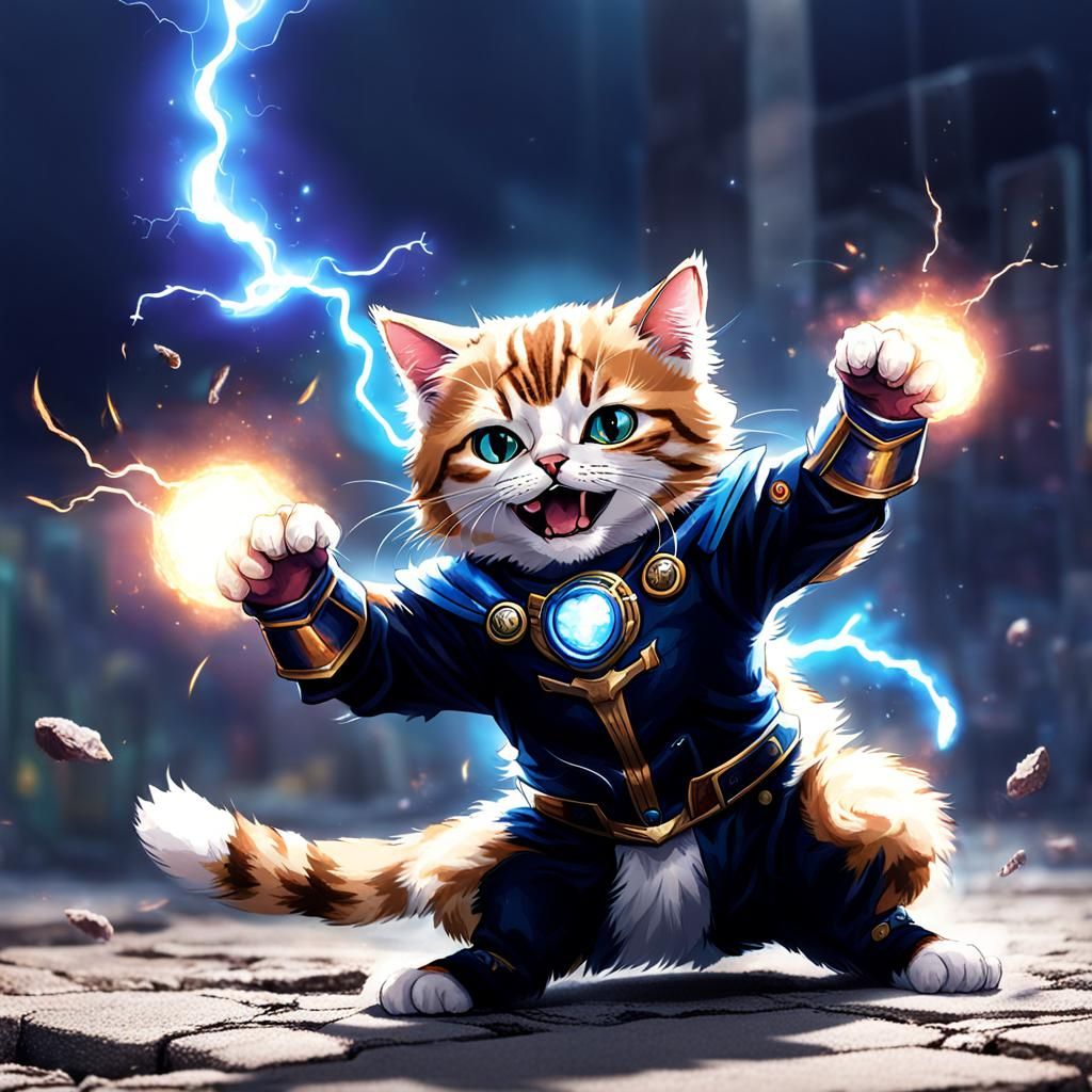 Powerful Cats: An AI-Generated Interpretation