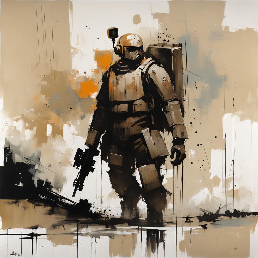 Stylized Portrait in Graphic Novel Art Style