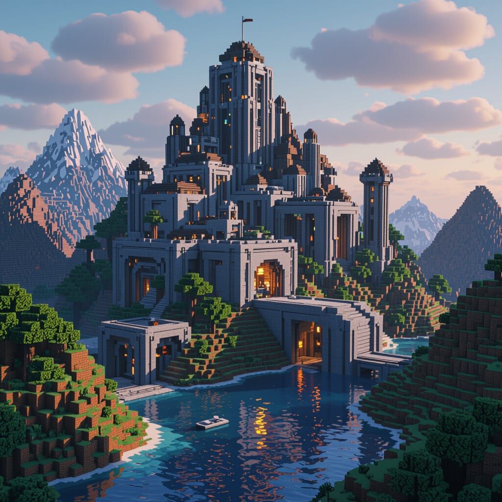 Epic Minecraft Mega Base: Futuristic & Rustic Fusion