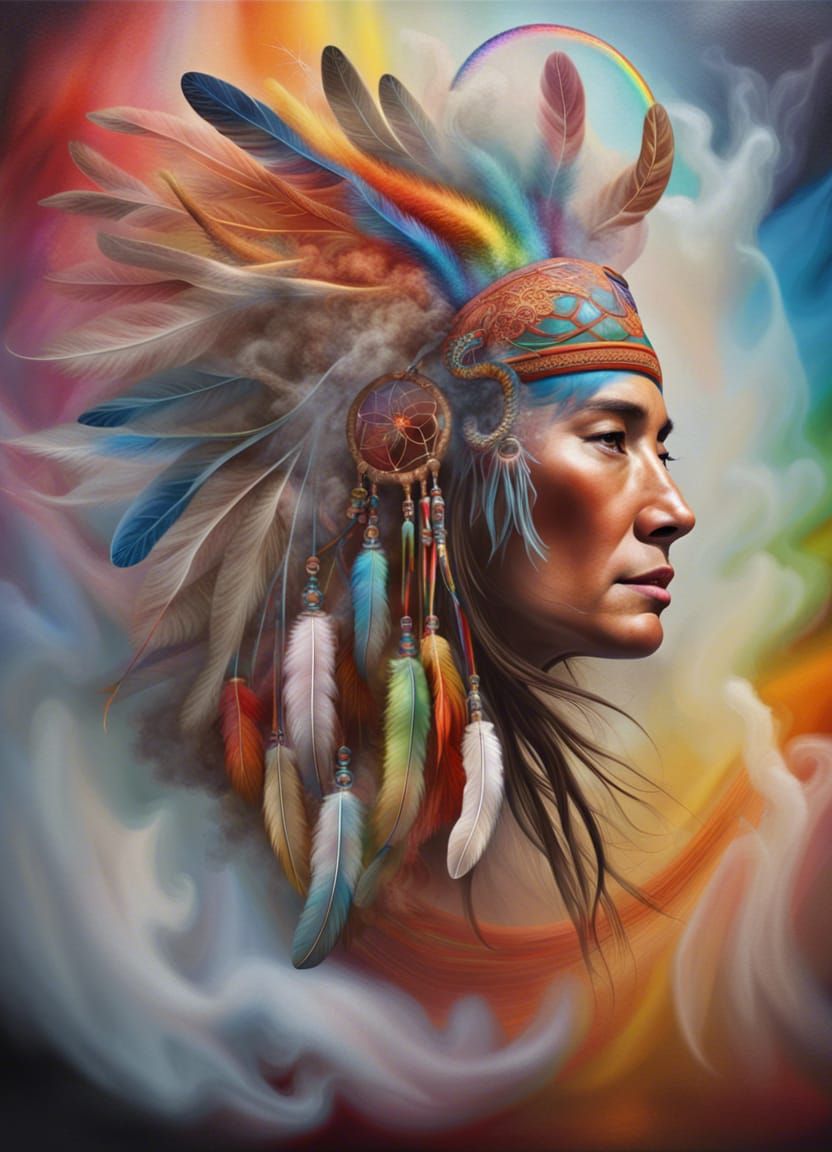 Dreamcatcher Dragon in Surreal Digital Art Style