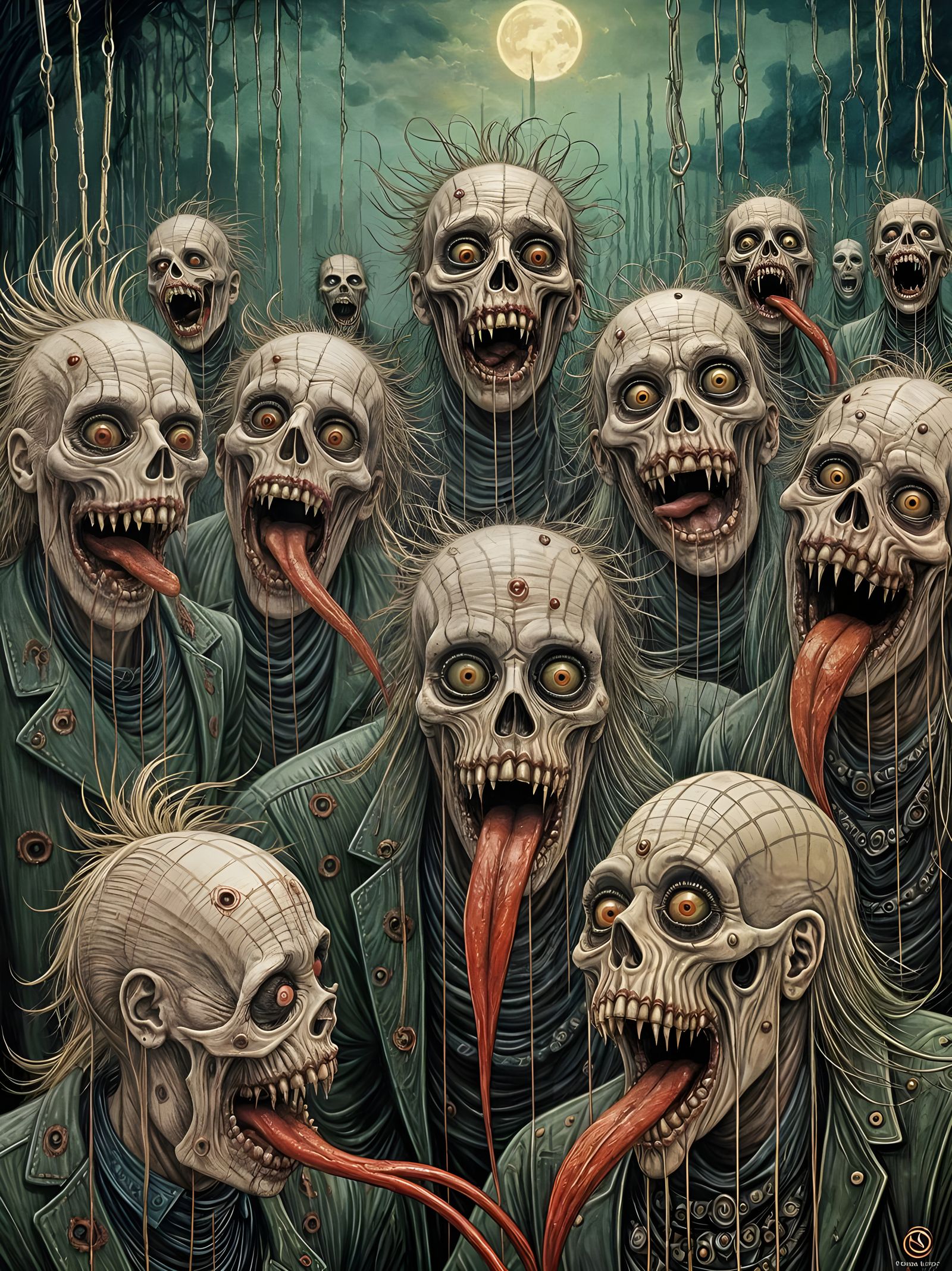 Terrorizing Zombies in a Dark, Sinister Graphic Novel Style