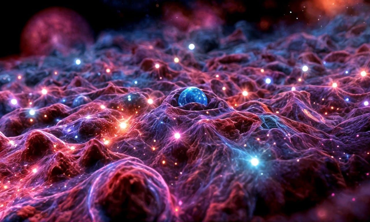 Spectacular Cosmic Nebula Simulation in Hyperreal 3D
