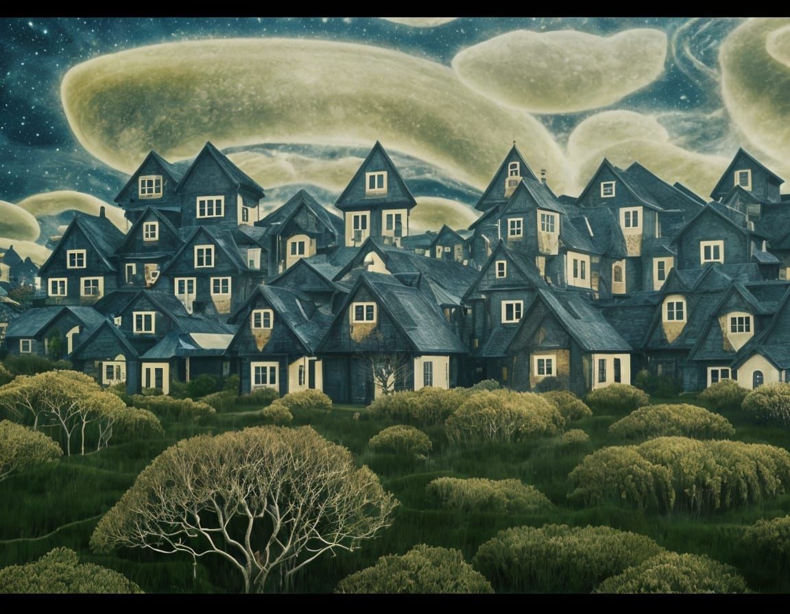 Mind-Bending Macroscape Reality Beyond the Edge of Houses