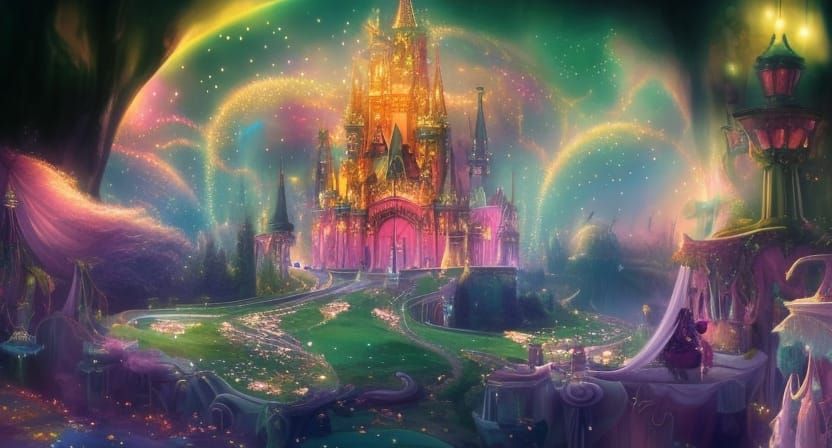 Spectacular Fantasy Carriage in Digital Matte Painting
