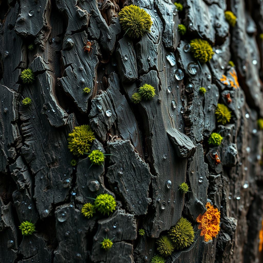 Detailed Photorealistic Bark Landscape
