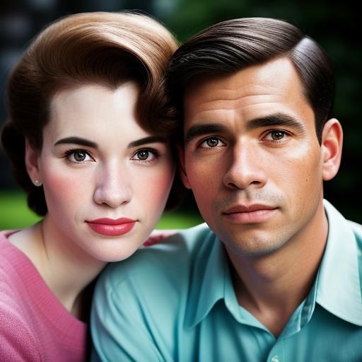 1960s Couple Portrait in Professional Photography Style