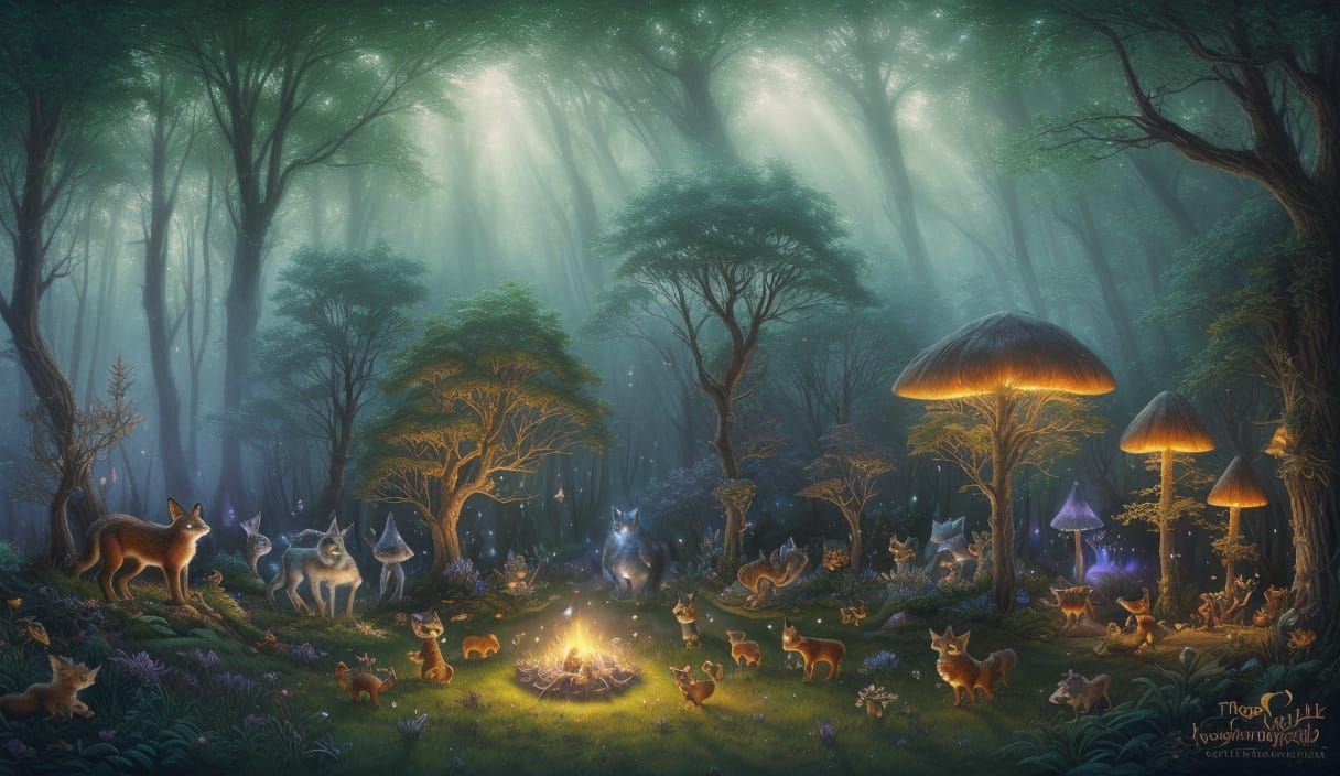 Woodland Animals' Secret Hobbies in Magical Forest