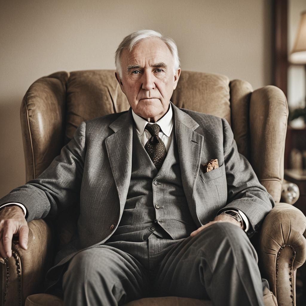 Thomas Edison Portrait in High-Key Photography