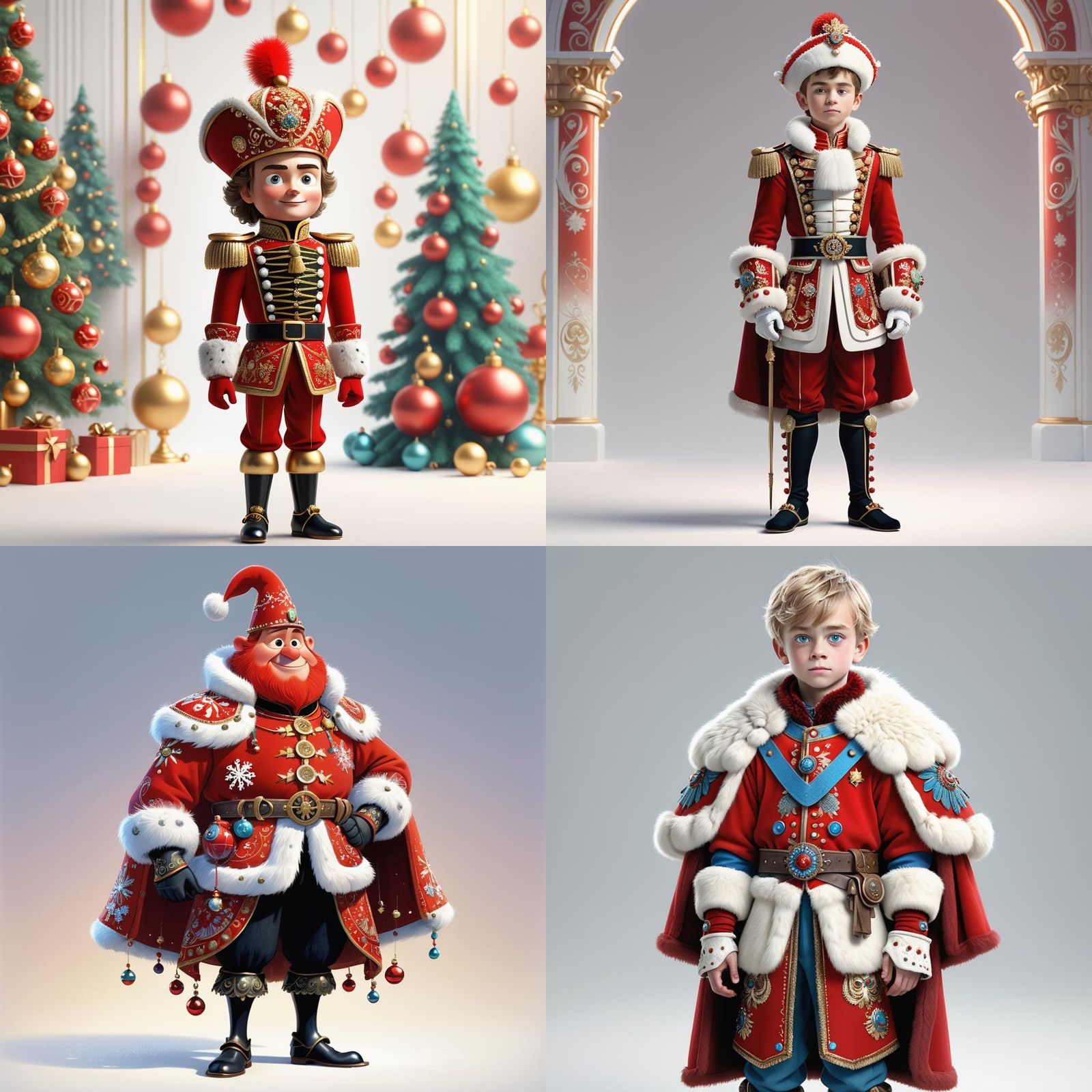 Nutcracker Boy Illustration in 3D Digital Art Style