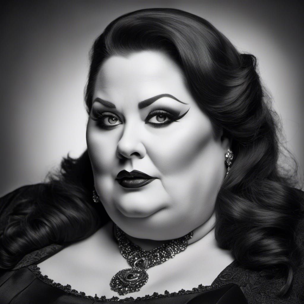 Curvy Woman's Close-Up Portrait, Age 25