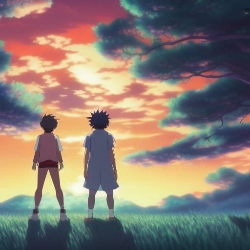 Pokémon in Studio Ghibli Anime Style