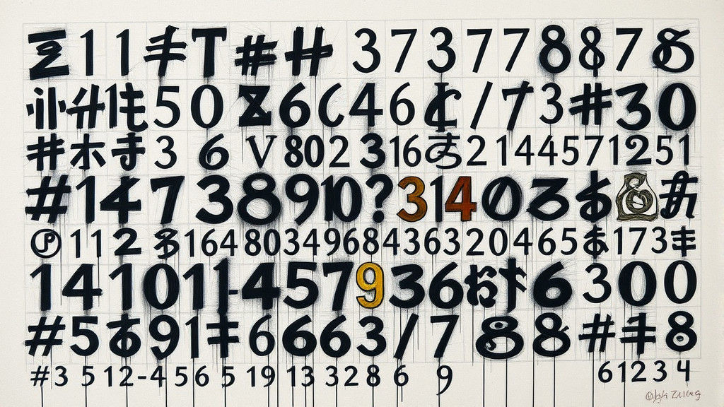 Detailed Charcoal Drawing of Abstract Characters