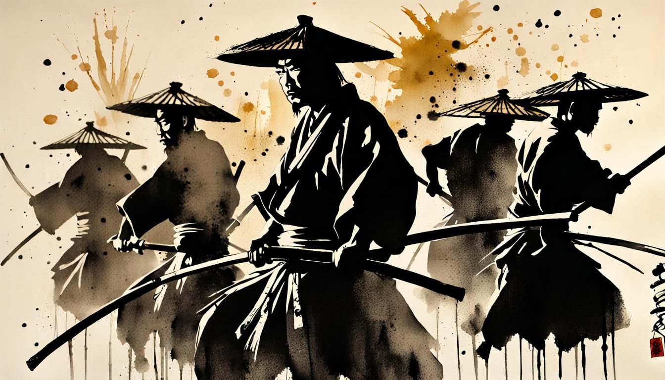 Samurai (Suiboku-ga Style)