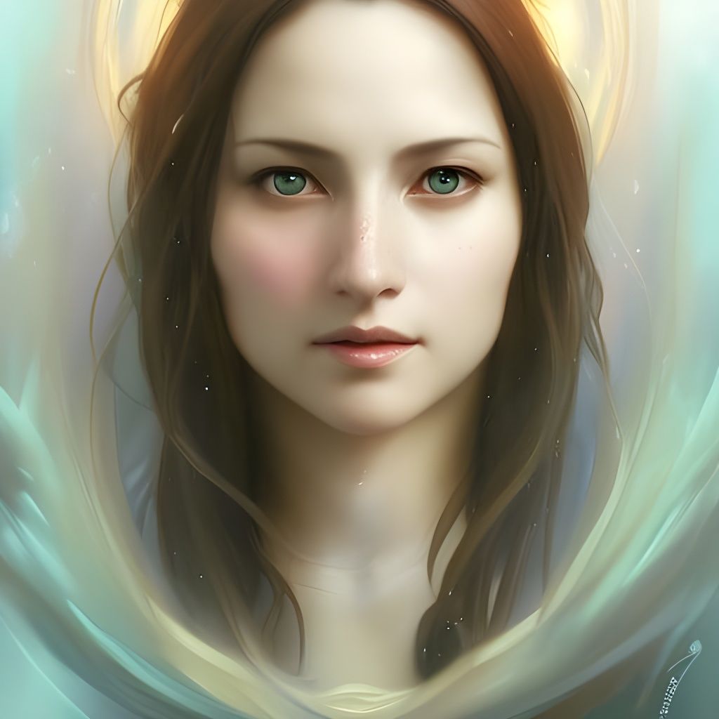 Rinoa Heartily Portrait in Watercolor Style