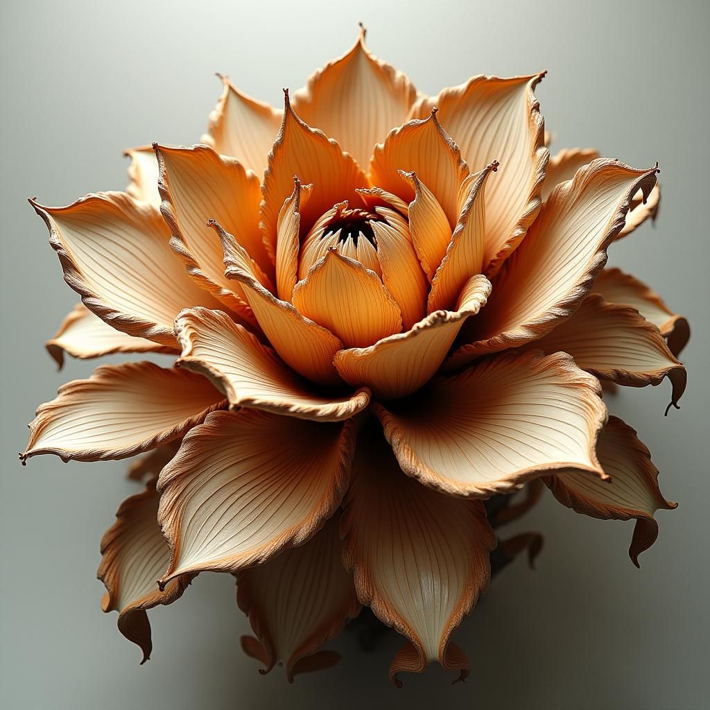 Cedar Wood Flower Splash Art