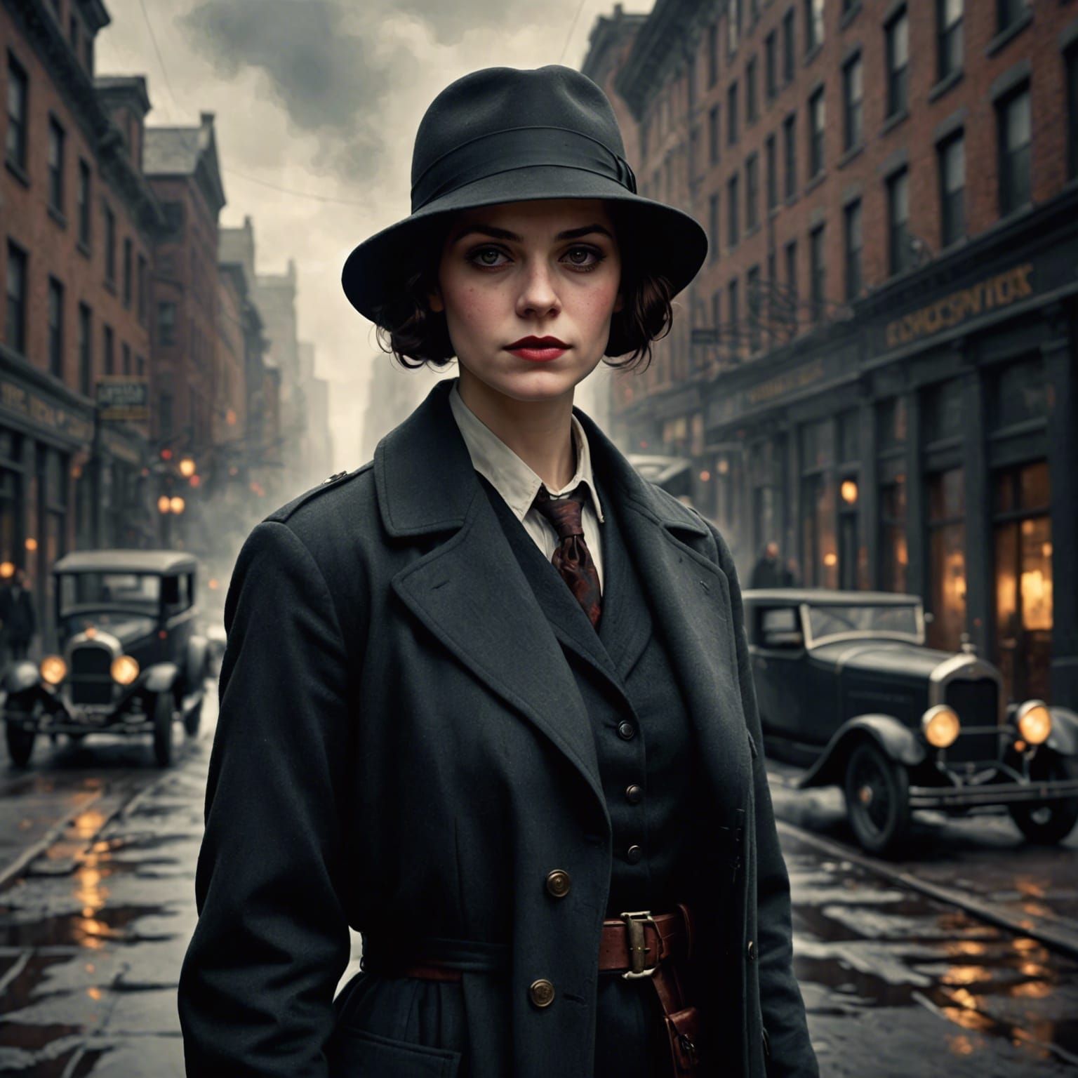 Young Woman Private Investigator, Sinister Aesthetic