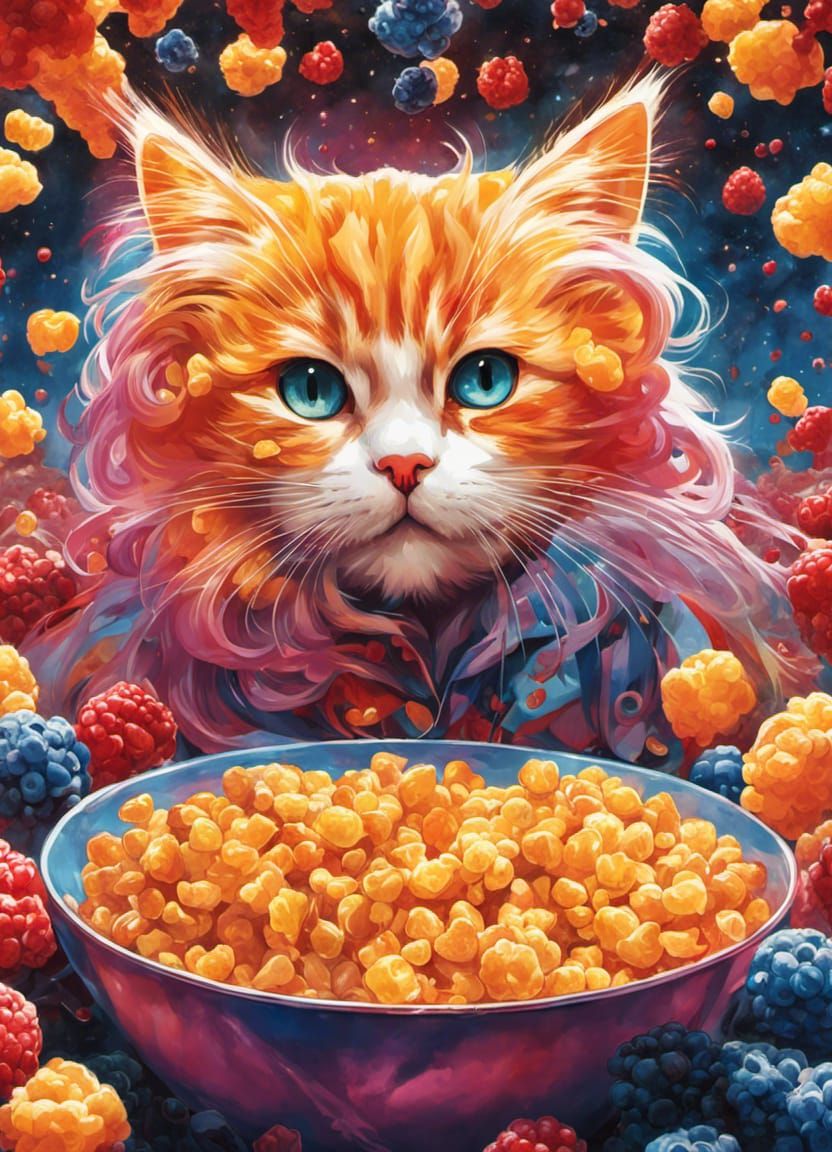 Manhwa Cereal Box Double Exposure Art