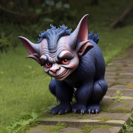 A Mischievous Imp Acting Impishly