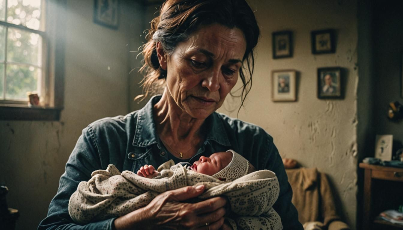 Mother and Newborn: A Cinematic Portrait