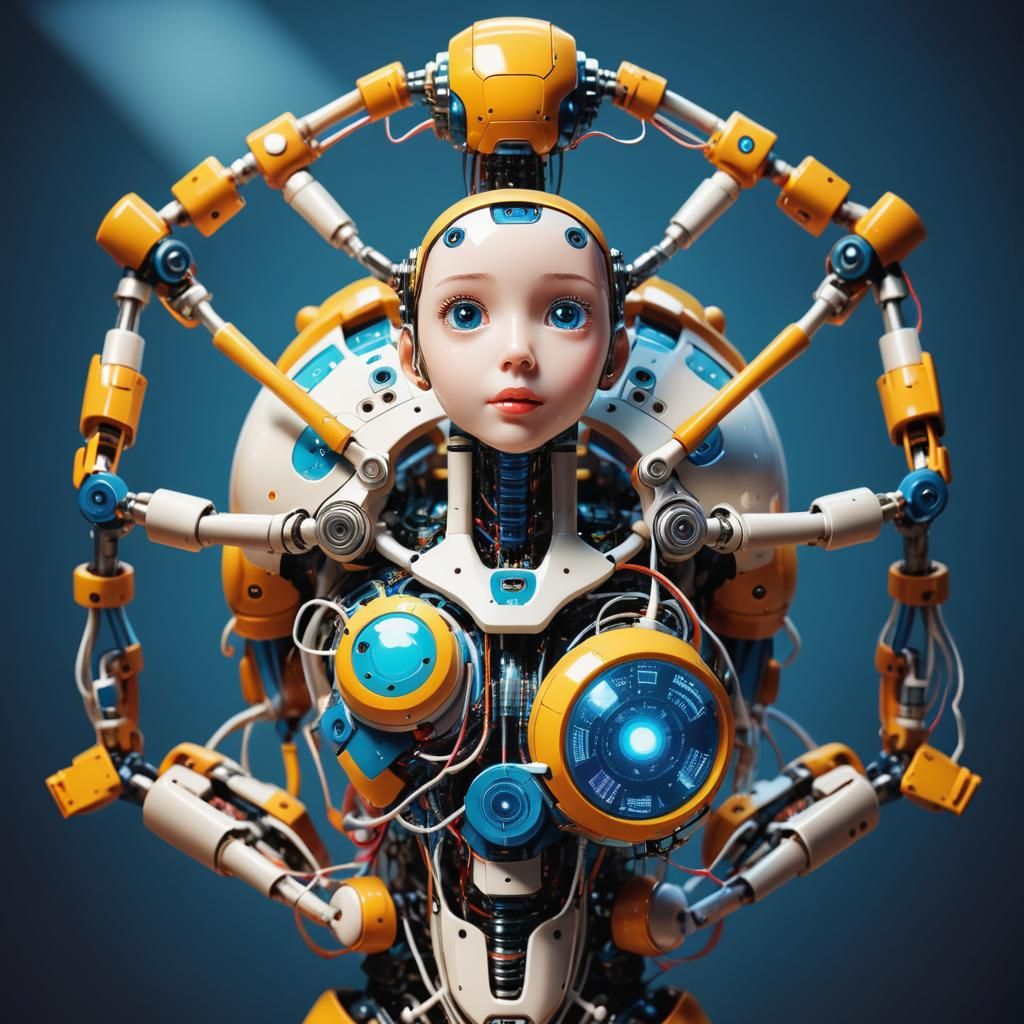 Abstract Geometric Composition with Aztec and Byzantine Elem...