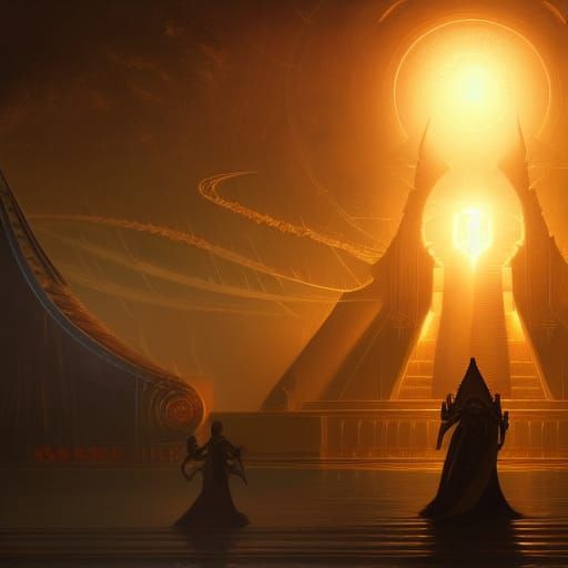 Sun God Ra: Dark Fantasy Concept Art