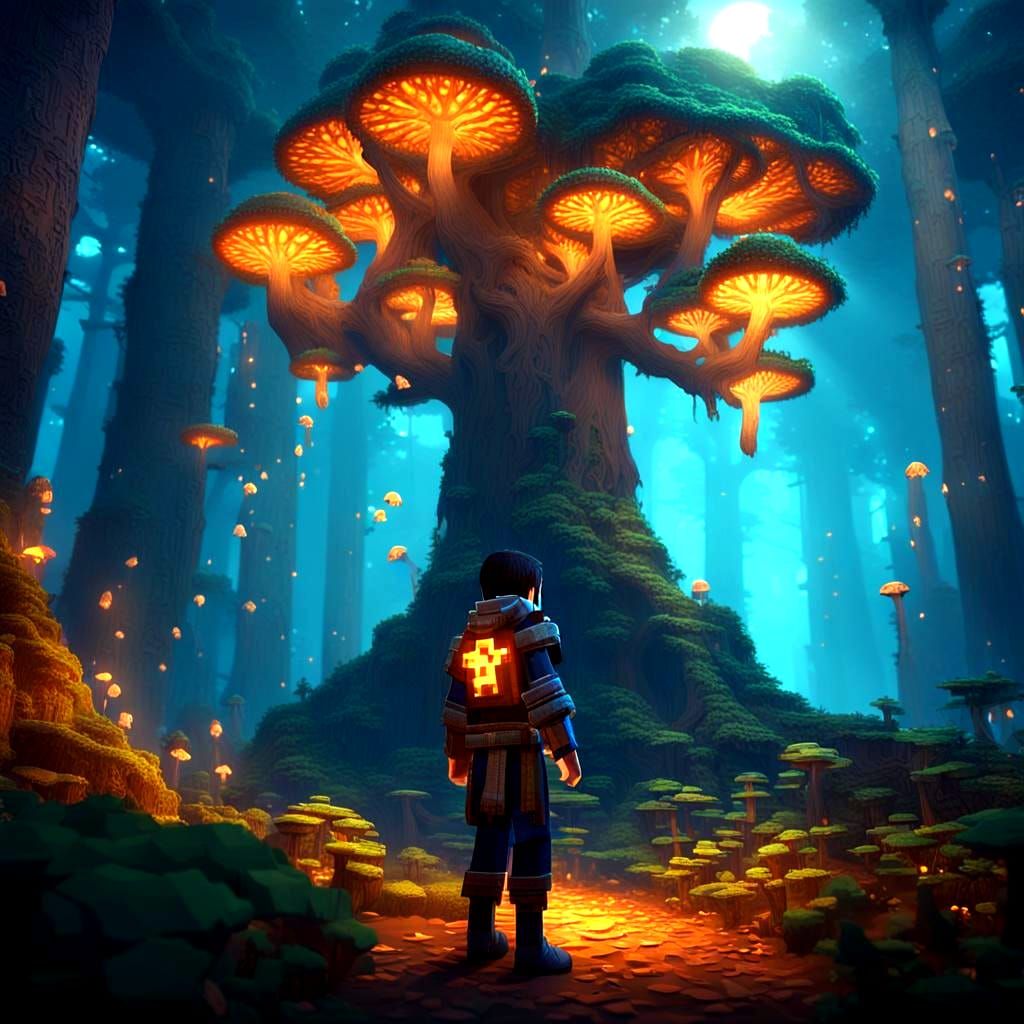 Minecraft Fantasy Concept Art in Unreal Engine 5