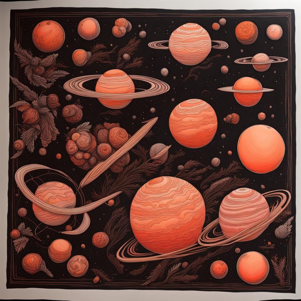 Venus Landing in Red and Orange Hues