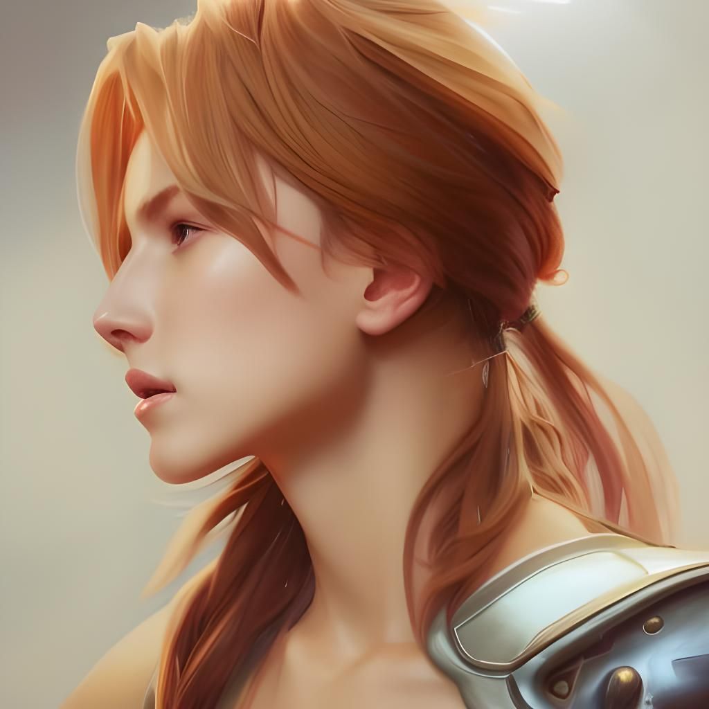 Ramza Beoulve Portrait in Art Nouveau Style