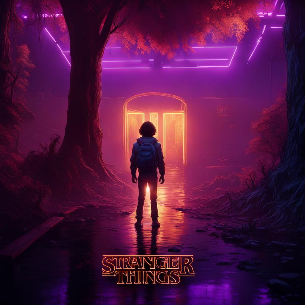 Stranger Things: Dark Fantasy Art in 8K Resolution