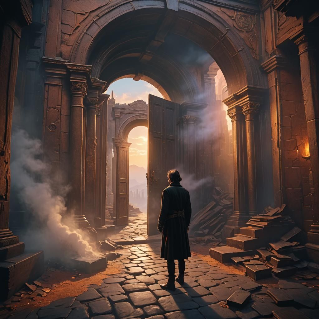 Portals to Other Realities in High-Fantasy Style