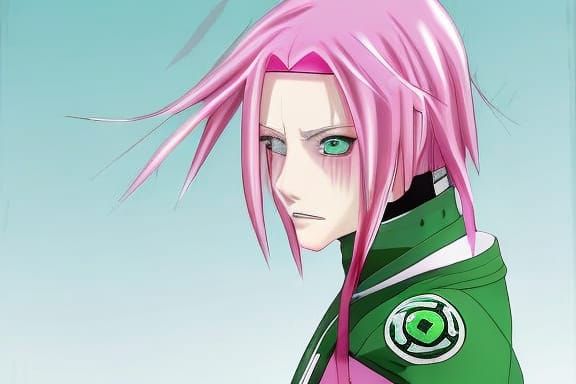 Sakura Haruno: Pink-Haired Ninja Portrait