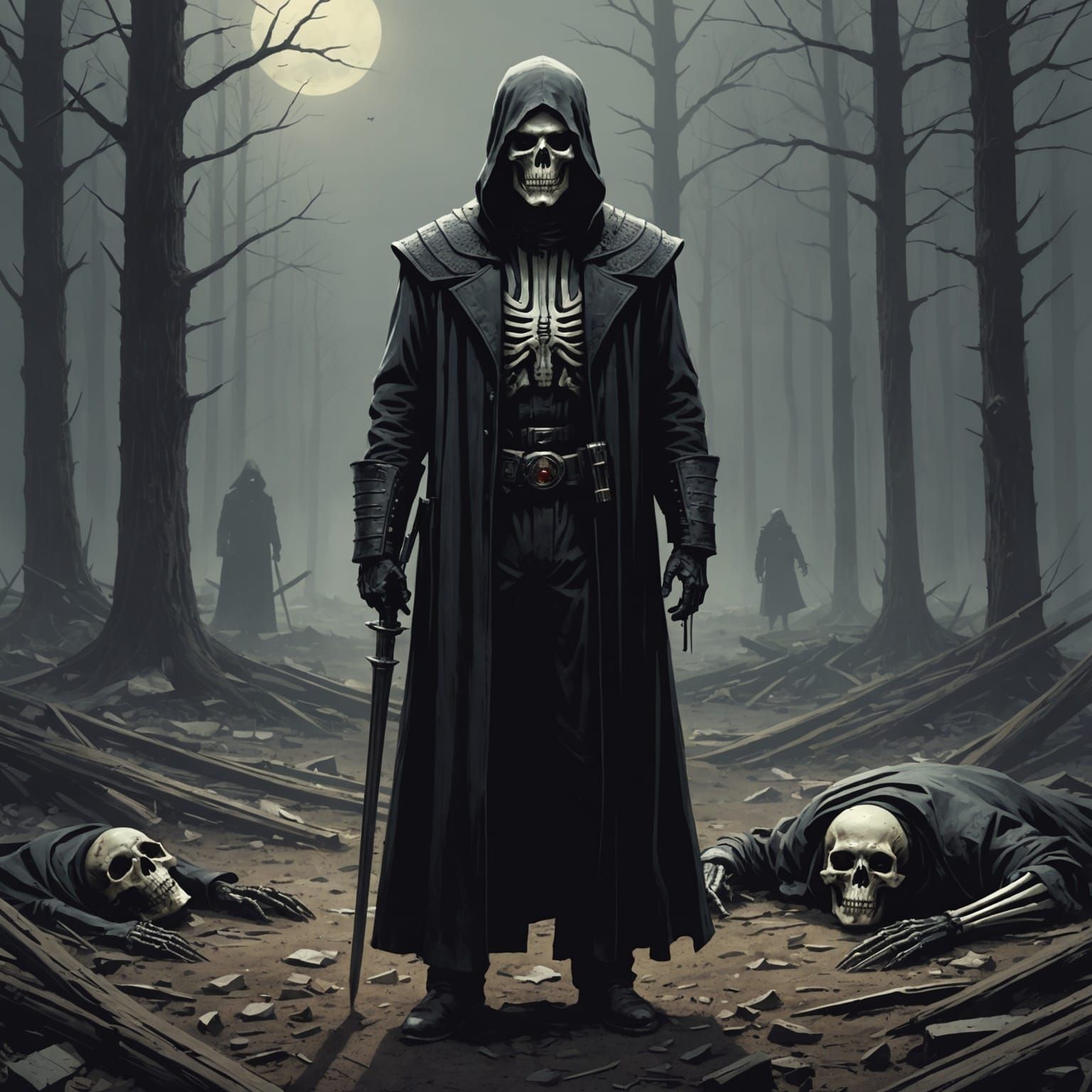 Melancholy Death Observes Humanity's Demise