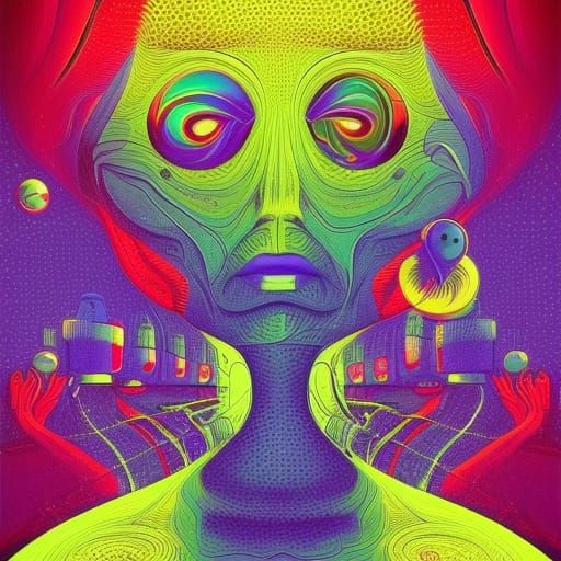 Surreal Scientist Navigates Parallel Universes