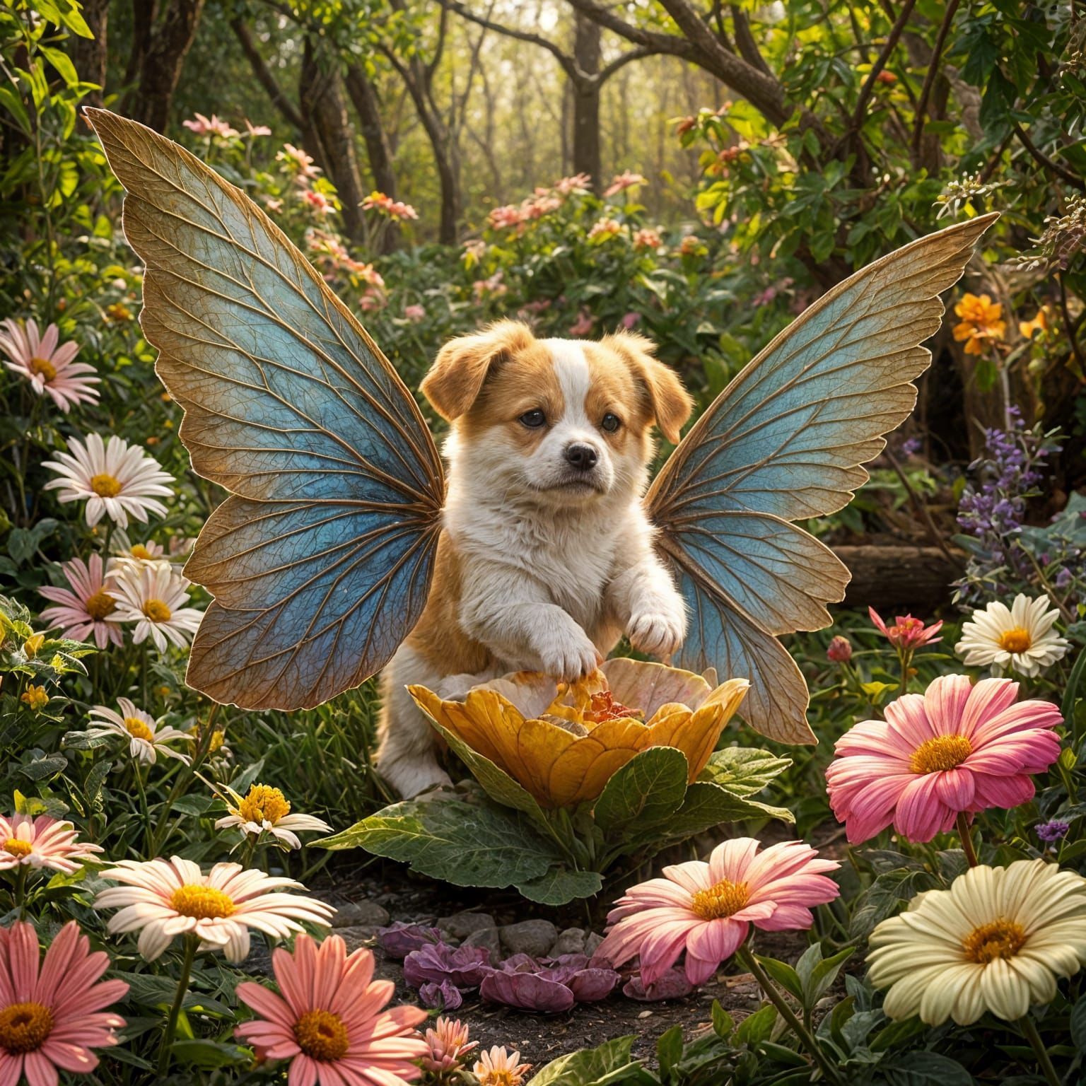 Miniature Fairy-Puppy at Fantasy Dress-Up Party