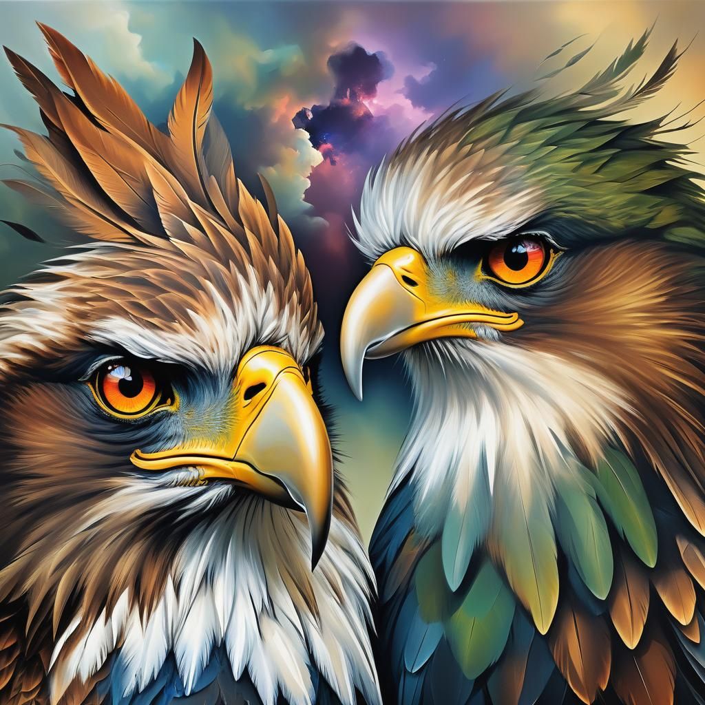 Surreal Magnetic Vision: Eagle Eyes Attract Mouse